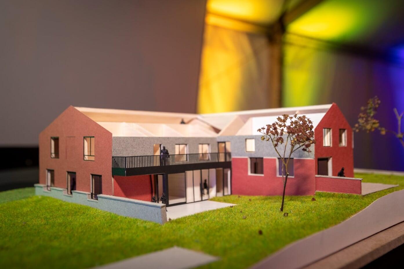 Thomashuis Meldert - Aalst De maquette van Thomashuis Meldert, de bouw start eind 2019.